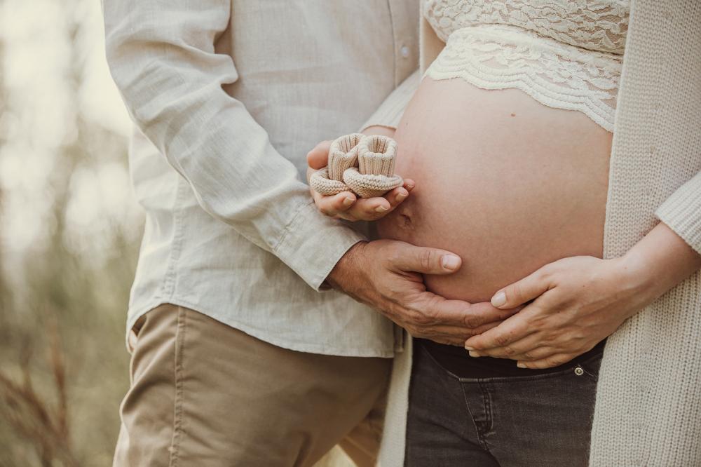 Detailfoto Schwangerschaft Baby