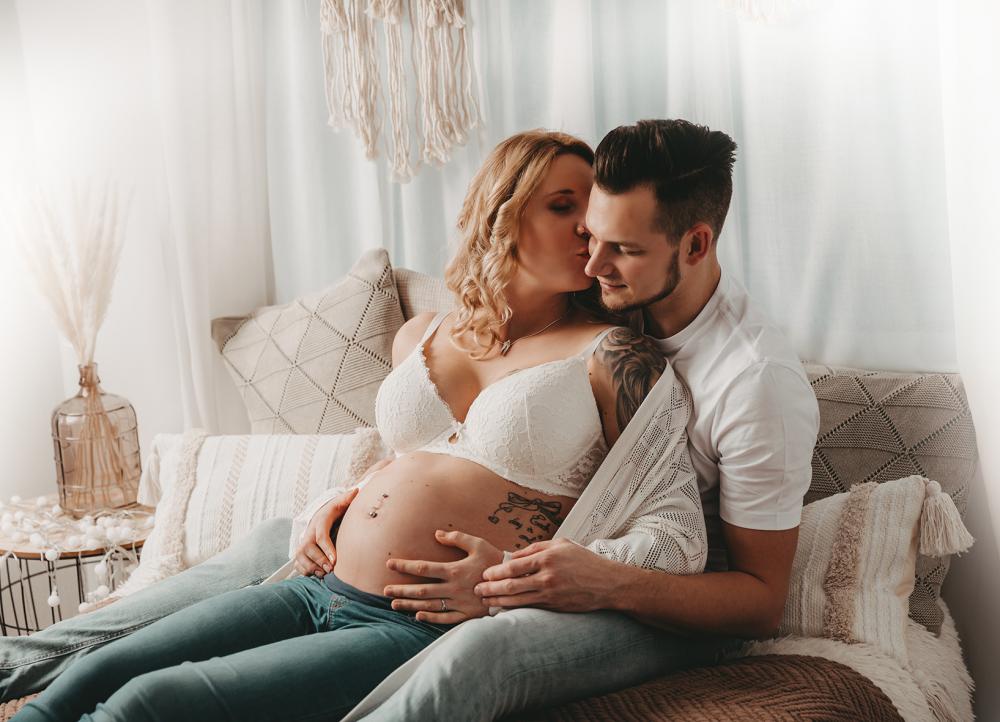 Paarfotos schwanger Schwangerschaftsshooting Bauchbildshooting Plauen Fotograf